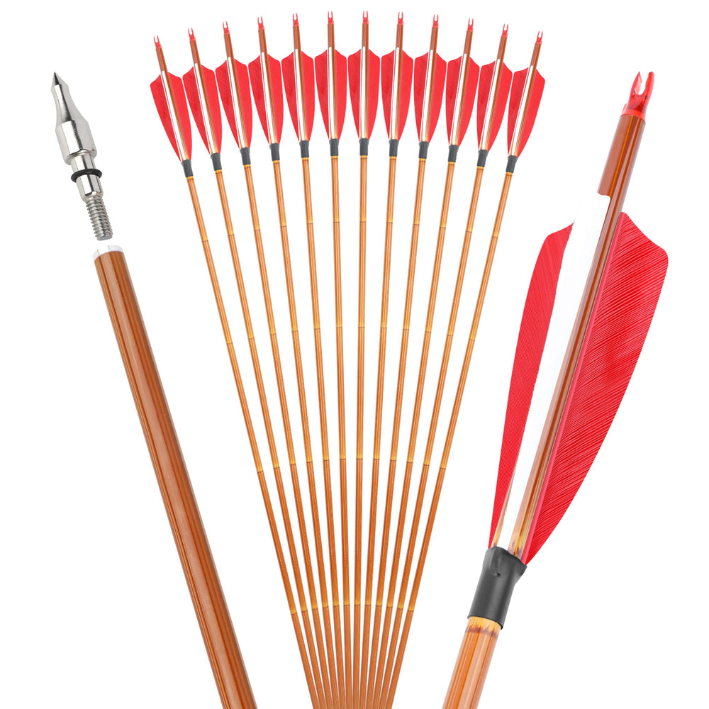Surwolf 500 spine arrows deliver consistent flight for bows in the 40-60 lb range.