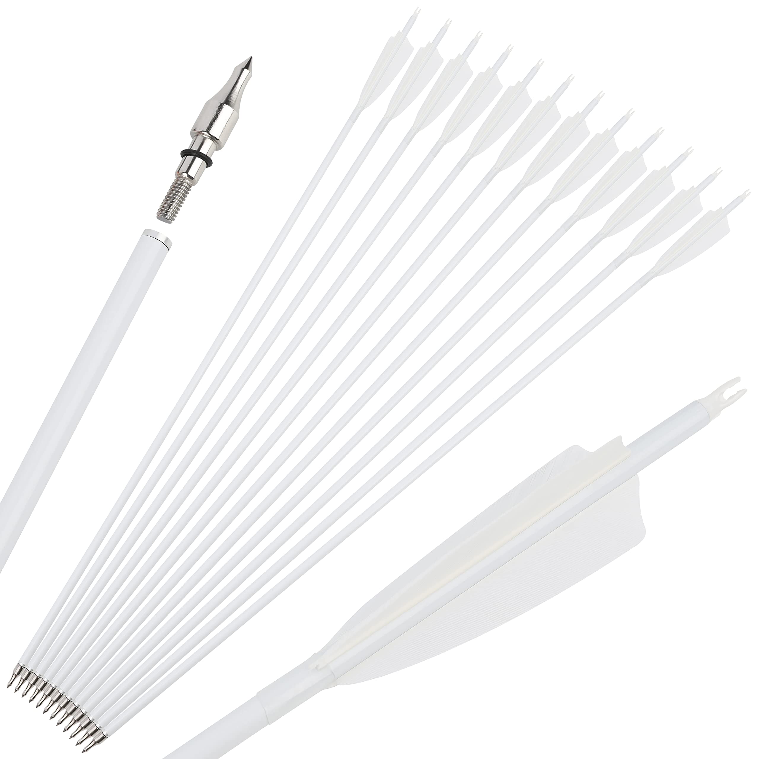 surwolf carbon fiber arrows are lightweight yet durable for hunting and target practice