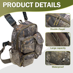 SUSIHOOH Sling Bag side water bottle pocket ready for easy hydration on hikes.