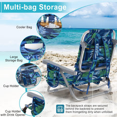 Suteck Beach Chair cooler bag keeps drinks and snacks chilled outdoors.