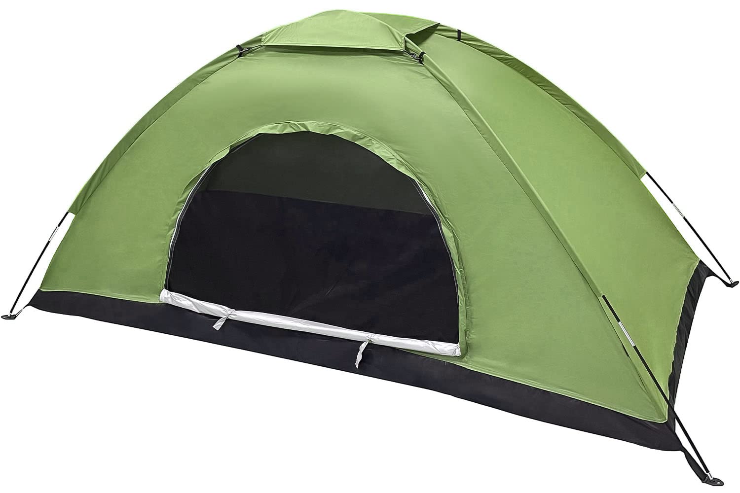 Sutekus tent green exterior blends with nature for camping