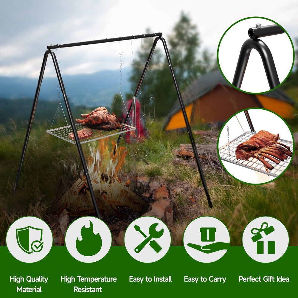 SUZLON Campfire Tripod versatile-use ideal for family cookouts and simple solo meals.