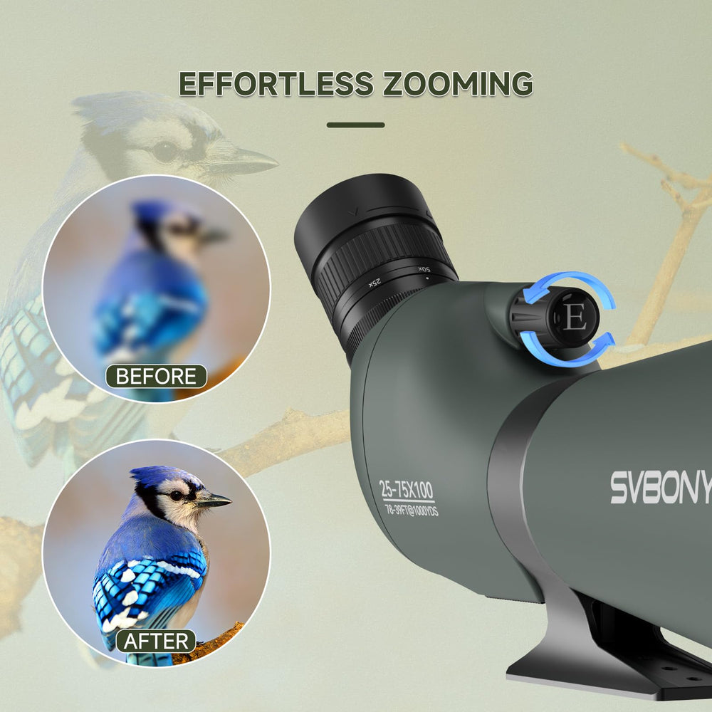 SVBONY SV28 anti-lost eyepiece cover and lens caps protect essential components.