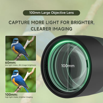 SVBONY SV28 fully multi-coated lenses boost light transmission for brighter images.