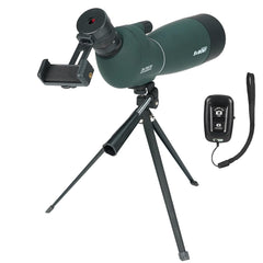 SVBONY SV28 PLUS spotting scope angled view delivers crisp target details for birds and scenery.