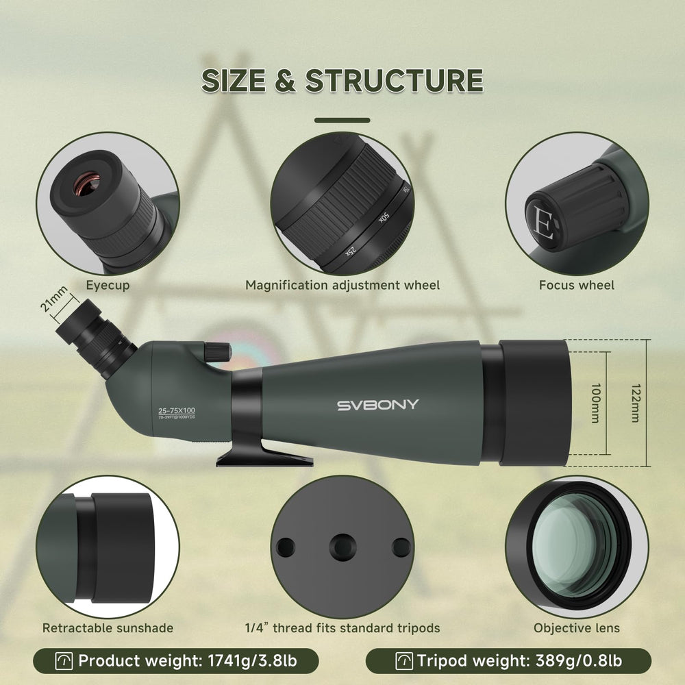 SVBONY SV28 soft carrying case keeps gear organized and protected on the go.