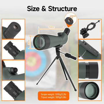 Ideal for field use: target shooting, birding, and wildlife observation.