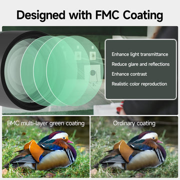 Anti-lost eyepiece cover and high-grade lens cap protect the scope.