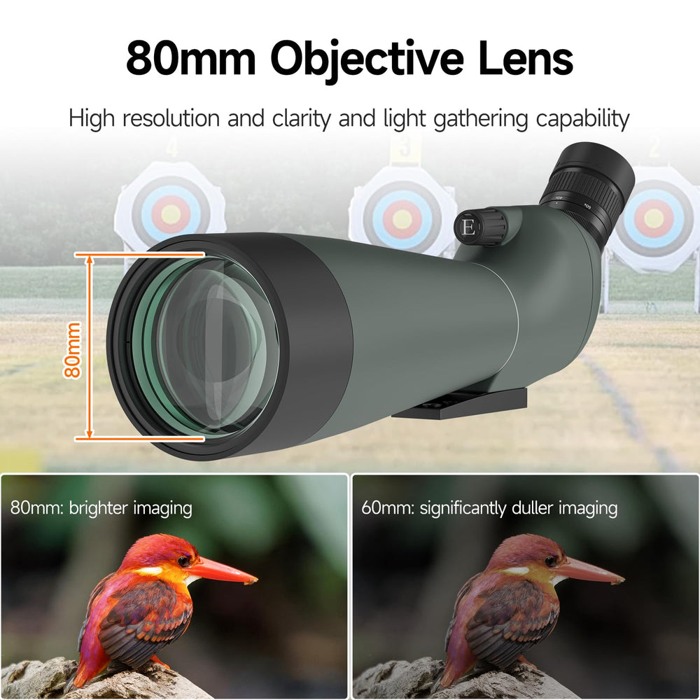 Fully multi-coated FMC optics maximize light transmission for brighter, crisper images.