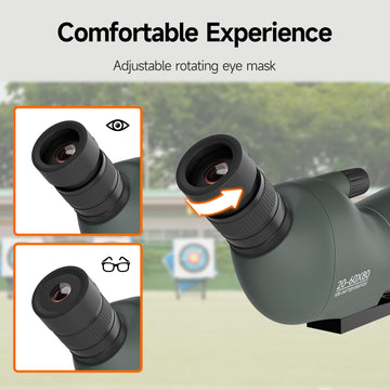 Universal 1/4'' tripod interface fits most tripods and accessories.