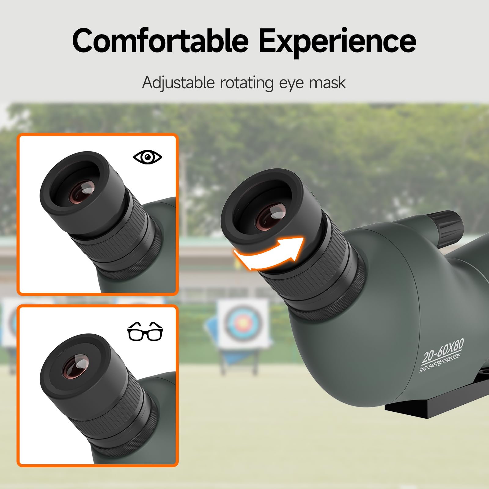 SVBONY SV28 universal tripod interface fits standard 1/4 inch mounts for versatile mounting.