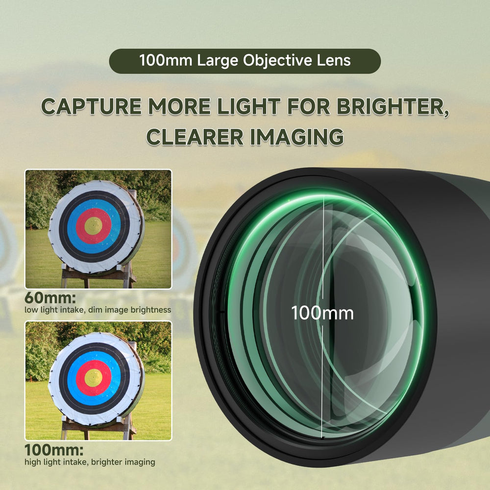 SVBONY SV28 zoom eyepiece 20-100x enables precise target detail at distance.