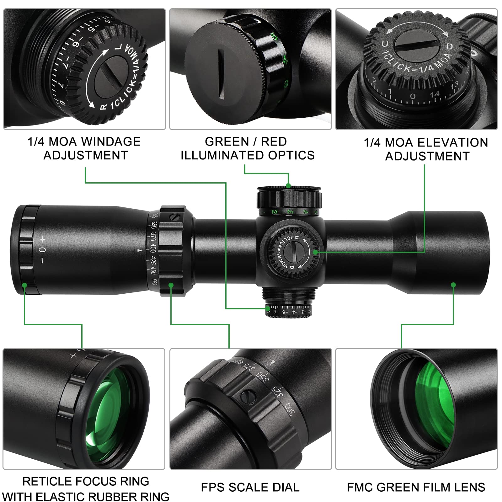SVITVU crossbow scope reticle etched glass offers clear aiming