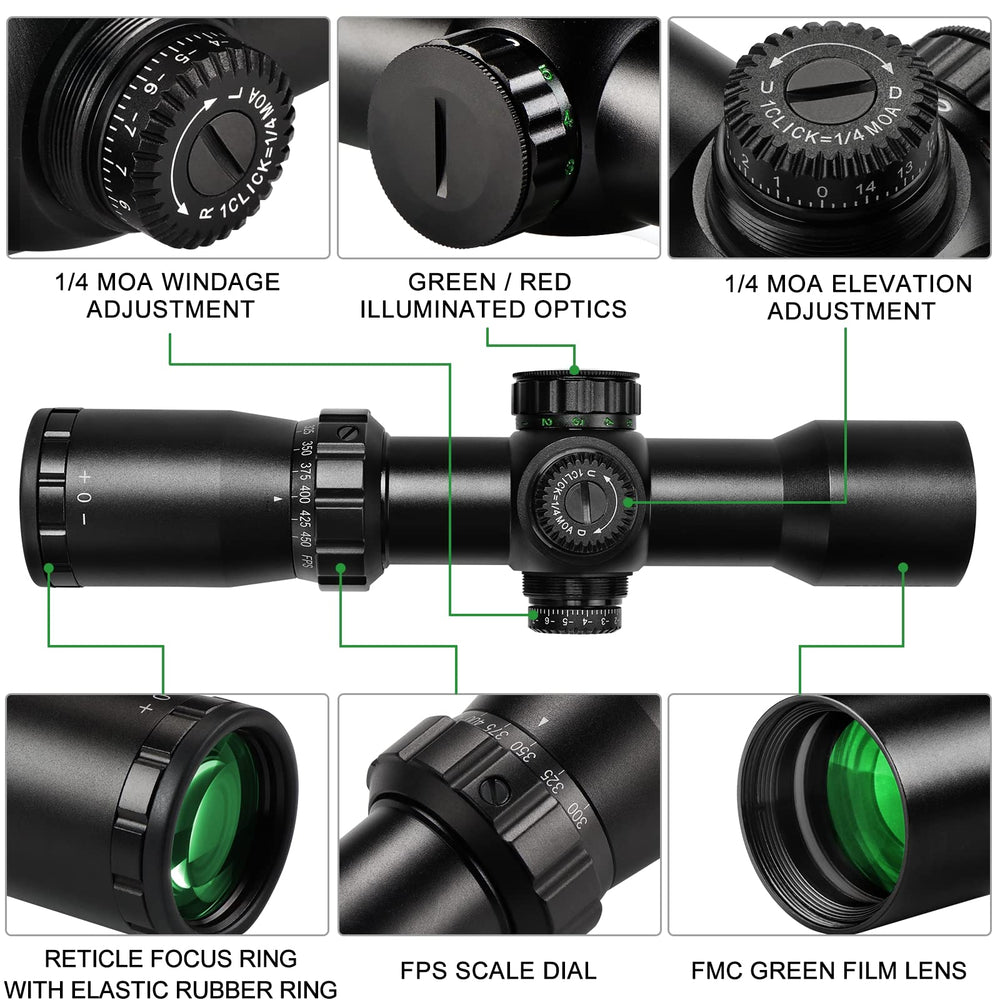 SVITVU crossbow scope reticle etched glass offers clear aiming