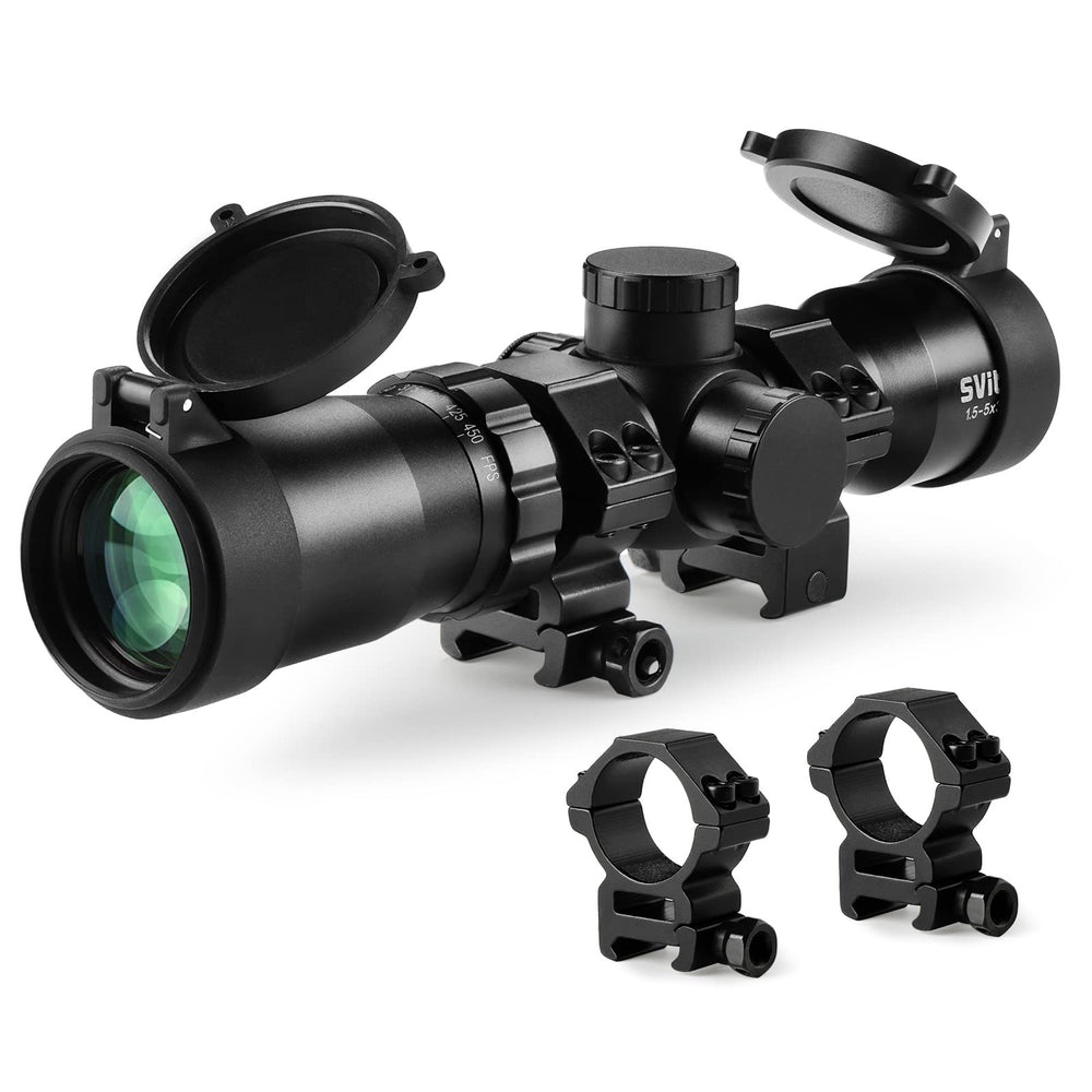 SVITVU professional crossbow scope side view shows rugged build for field use
