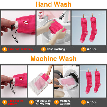 SVPRO care instructions image demonstrates hand wash recommendation for longevity