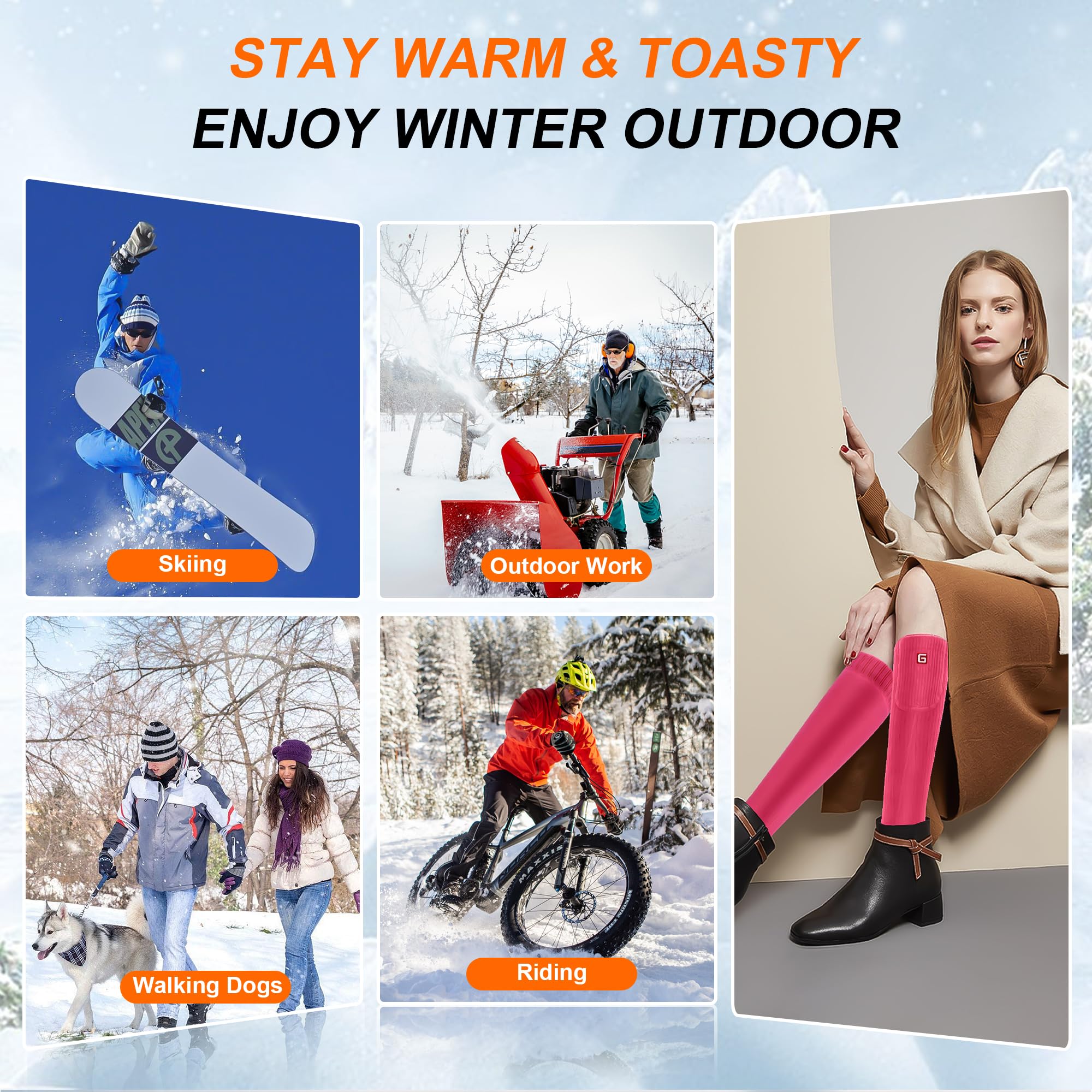 SVPRO packaging box indicating gift-ready winter warmth for outdoor enthusiasts