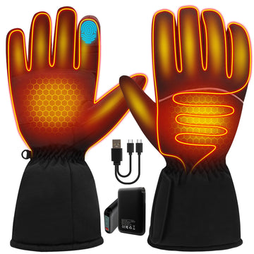 SVPRO heated gloves back heating area provides focused warmth for outdoor cold days