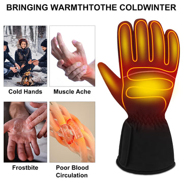 SVPRO heated gloves in use during a winter hike