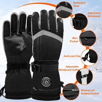 SVPRO heated gloves non-slip palm for secure grip in cold conditions