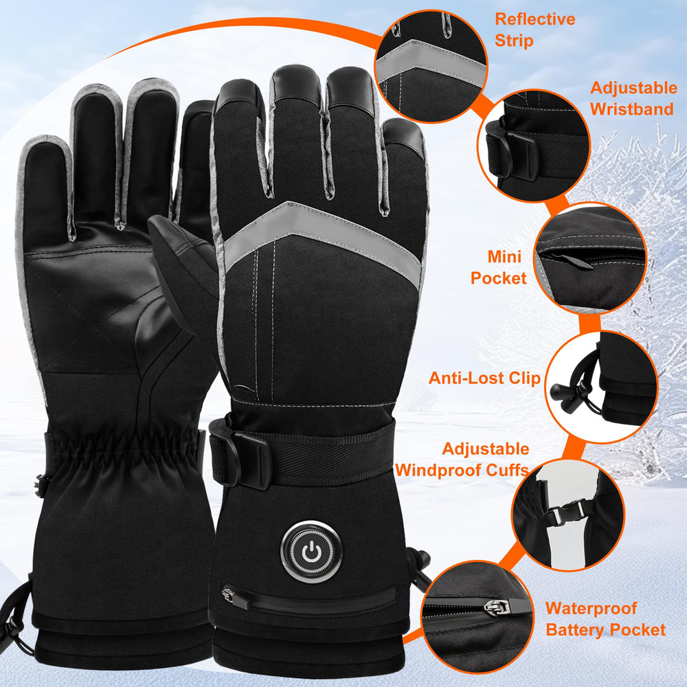 SVPRO heated gloves non-slip palm for secure grip in cold conditions