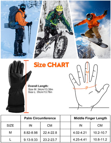 SVPRO heated gloves non-slip palm enhances grip in cold conditions