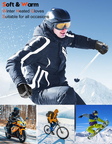 SVPRO heated gloves rugged outer shell withstands outdoor winter work