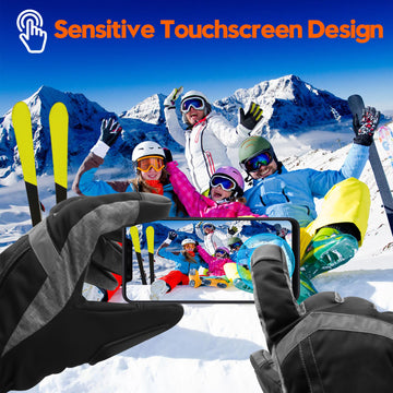 SVPRO heated gloves touchscreen area enabling device use without removal