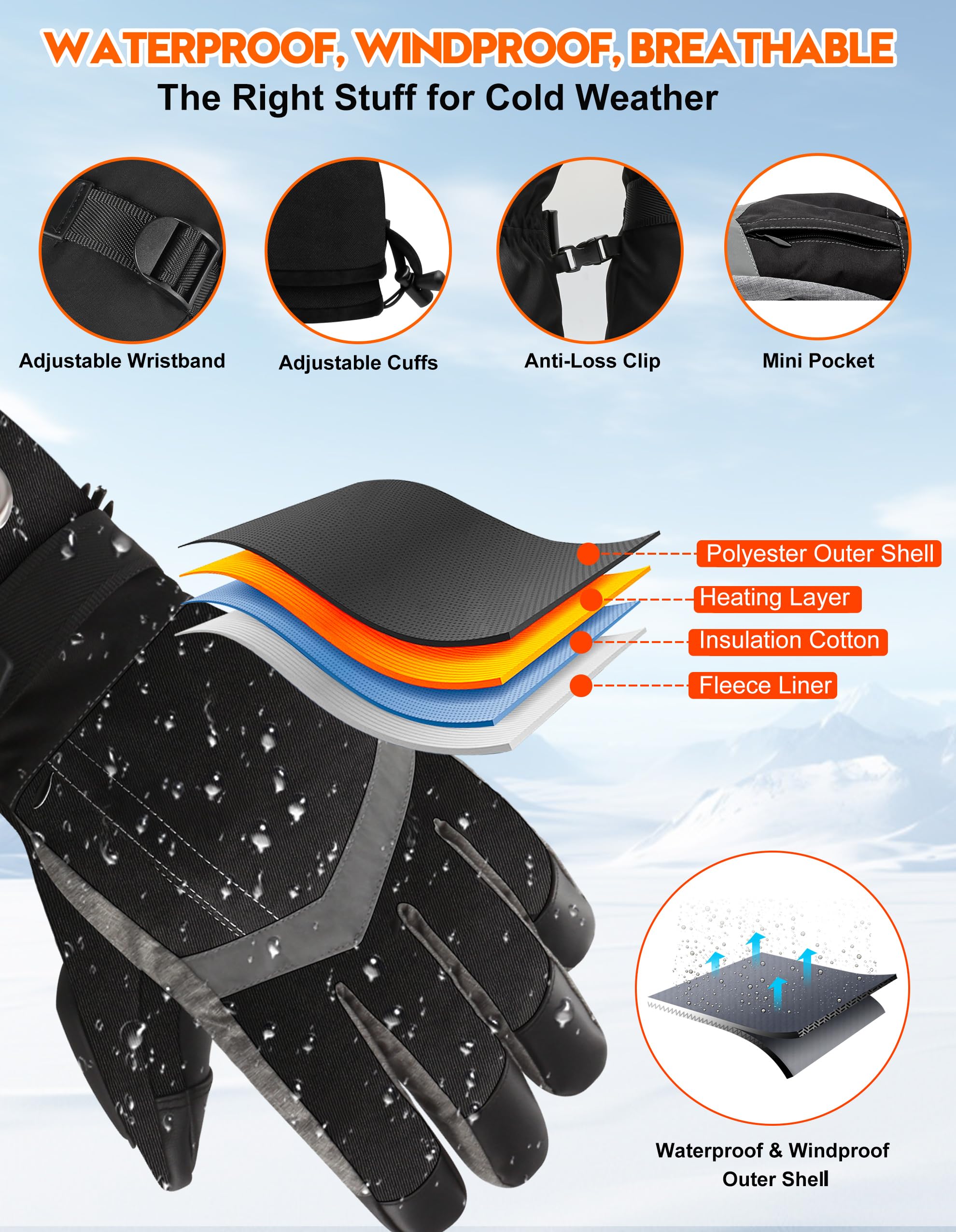 SVPRO heated gloves touchscreen compatibility lets you use devices without removal