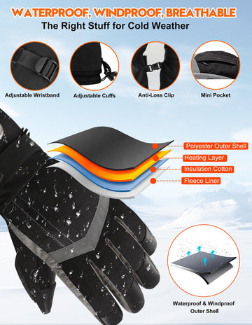 SVPRO heated gloves touchscreen compatibility lets you use devices without removal