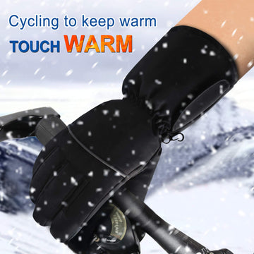SVPRO heated gloves water-repellent fabric keeps hands dry in light rain