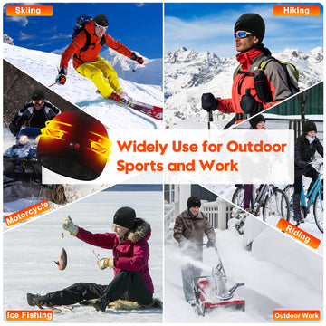SVPRO heated hat ideal for outdoor activities like skiing and hiking.