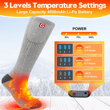 SVPRO heated socks battery pack detail highlighting long-lasting power