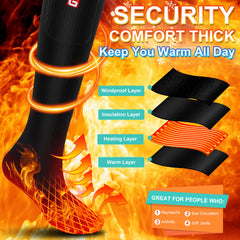 SVPRO heated socks battery pocket side demonstrating easy-access power