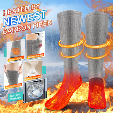 SVPRO heated socks three heat levels tailor warmth to activity.