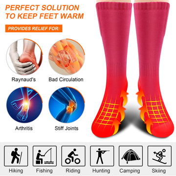 SVPRO heated socks women all-day comfort in breathable fabric