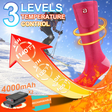 SVPRO heated socks women instep heating area delivers quick warmth