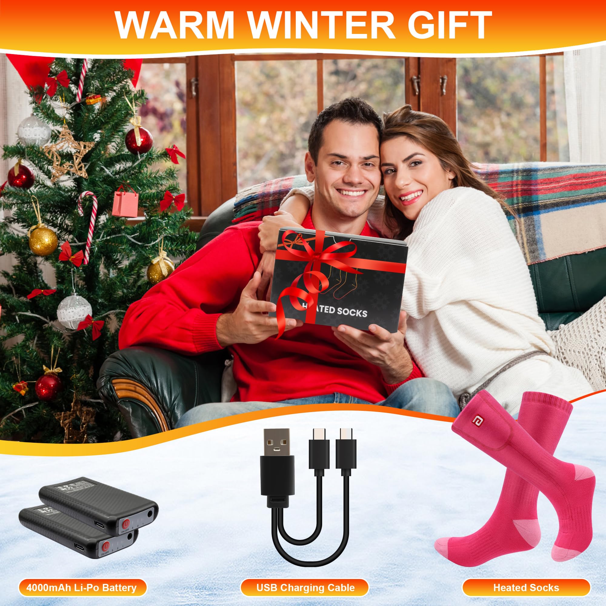 SVPRO heated socks unisex fit suitable for men and women
