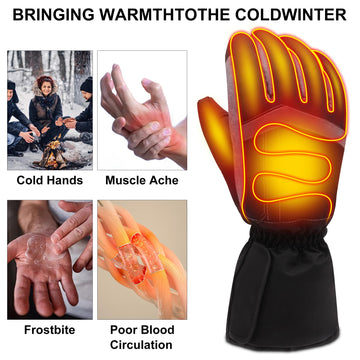 SVPRO USB heated gloves USB power-bank compatible for flexible charging