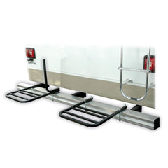 Swagman RV 2-Bike Bumper Rack side view shows rugged steel