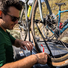 Swagman Upright supports square, round, and oval crossbars for versatile use.