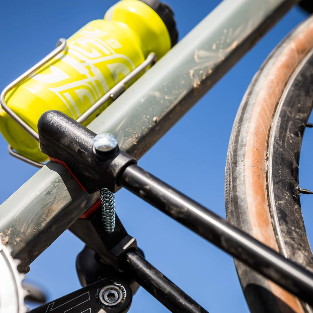 Easy to install, the Swagman Upright rack saves setup time.