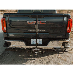 Swagman XC2 folded for compact storage and easy handling