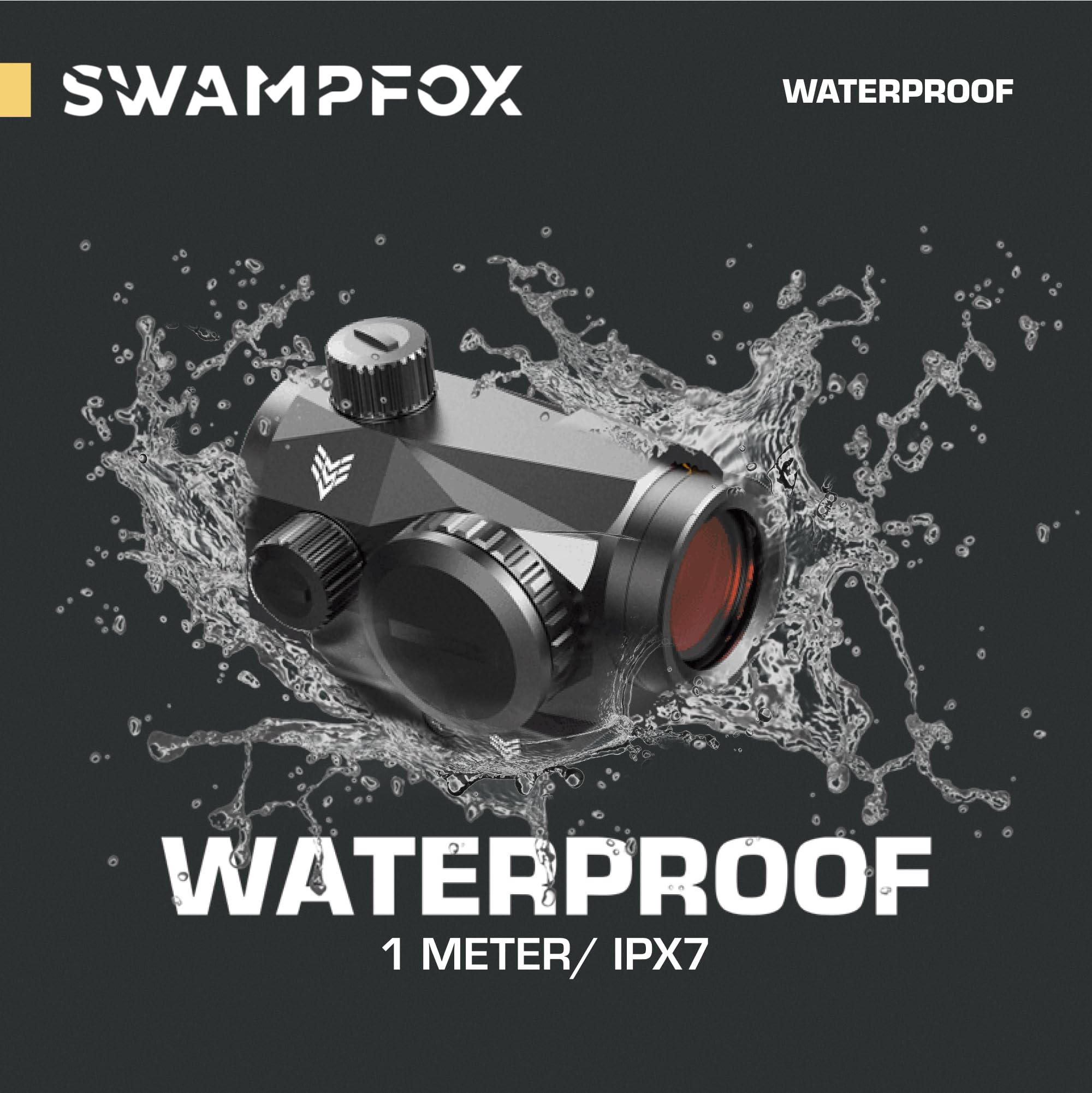 Swampfox Liberator Mini 1x22 with 10 illumination positions for varied lighting.
