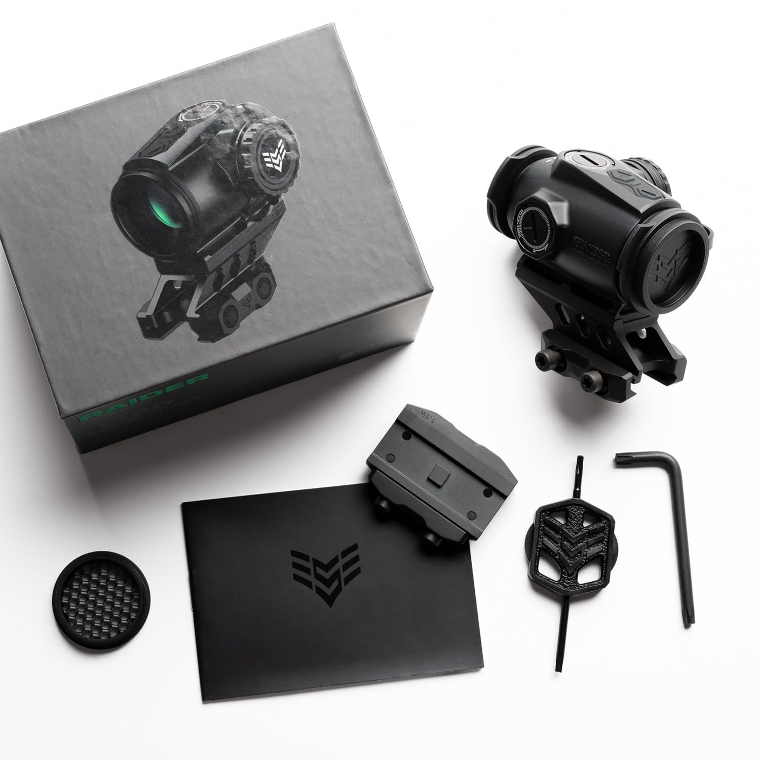 Swampfox Raider T-2 footprint mount offers versatile platform compatibility.