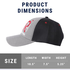Swanson Christian Products Faith hat back view emphasizes the secure Velcro strap for a customized fit.