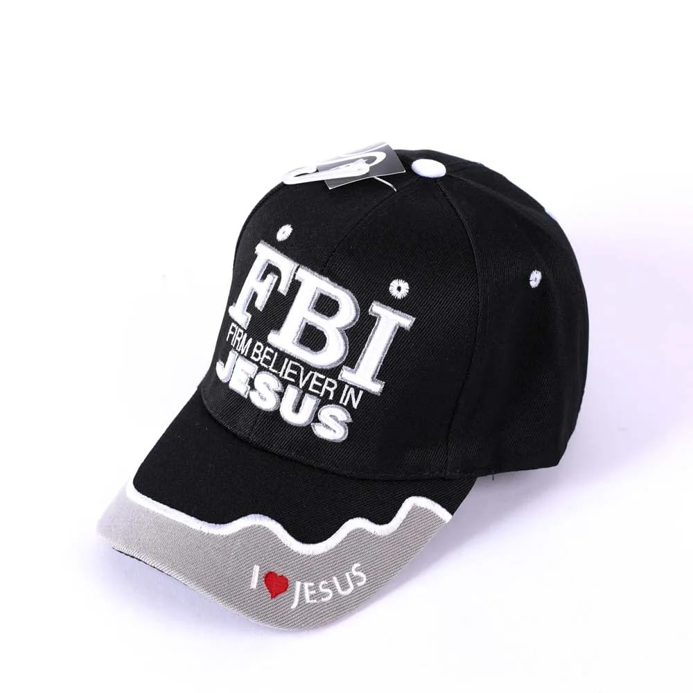 Swanson Christian Products FBI cap adjustable Velcro strap illustrating custom fit