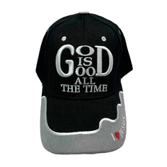 Swanson Christian Products God is Good hat, front view, durable embroidery expresses faith daily.
