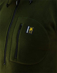 Swazi The Hood Olive X-Large Green chest pocket detail for quick access