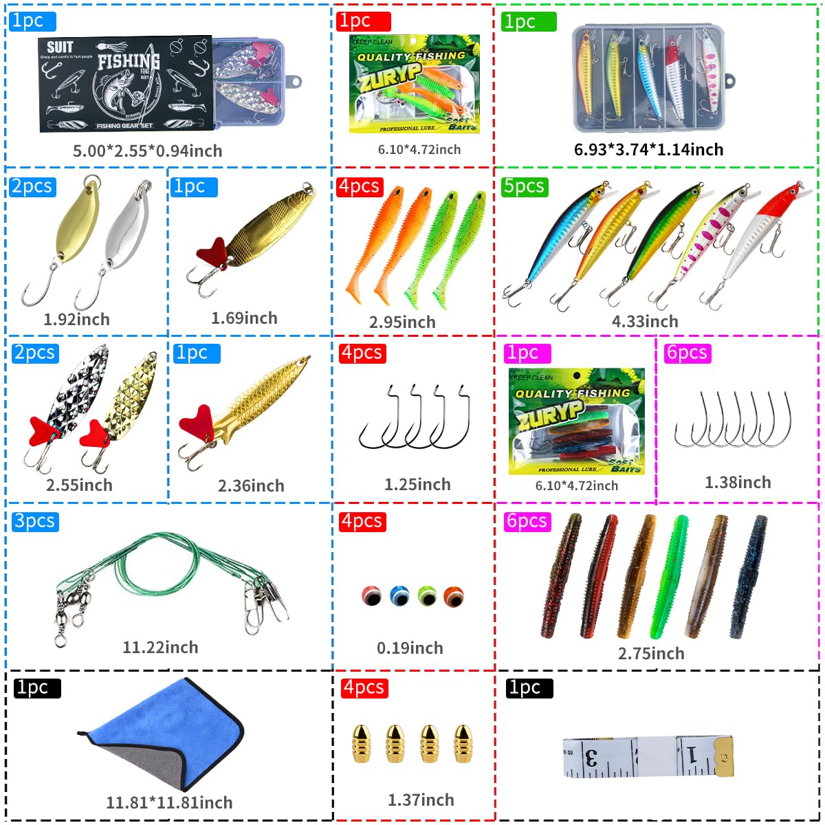 Sweet Love Fishing Gear Gift Box packaging and contents